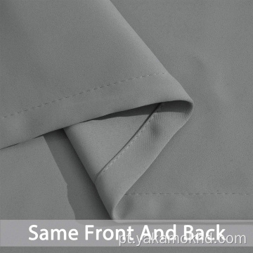 Cortinas cinza de bolso de haste de 72 polegadas de comprimento